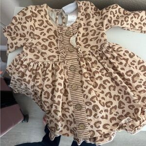 Serendipity clothing company size 24 months, leopard dress great material.